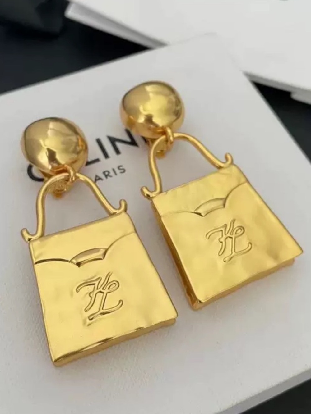Karl Lagerfeld Handbag Clip-On Earrings